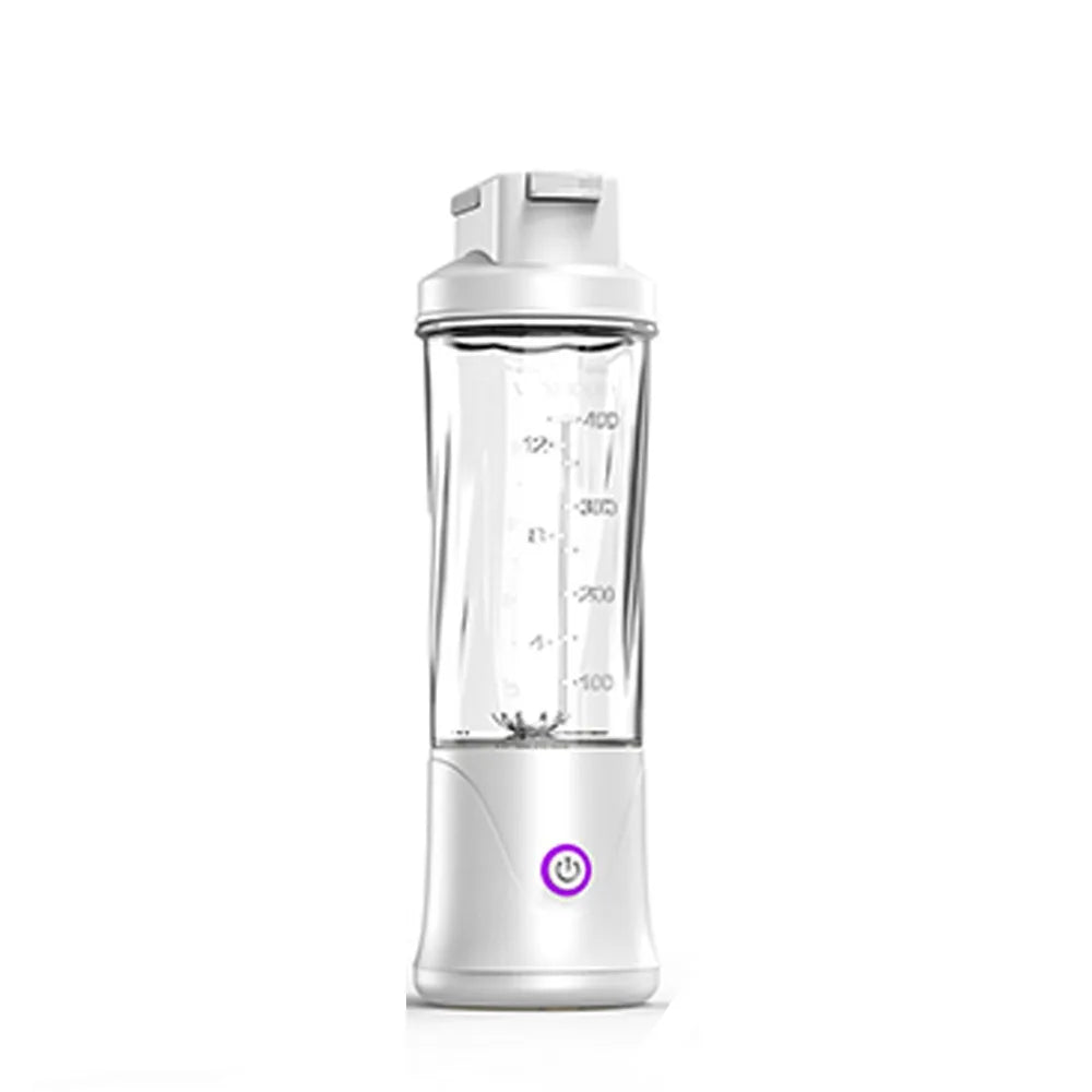 Portable 450ML Capacity Mini Blender Cup USB Charging Plastic Electric Fruit Juicer Cordless Small Fruit Extractor Cup Office