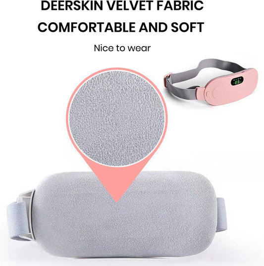 Portable Cordless Heating Waist Belt – 3-Level Vibration & Fast Heating Pad