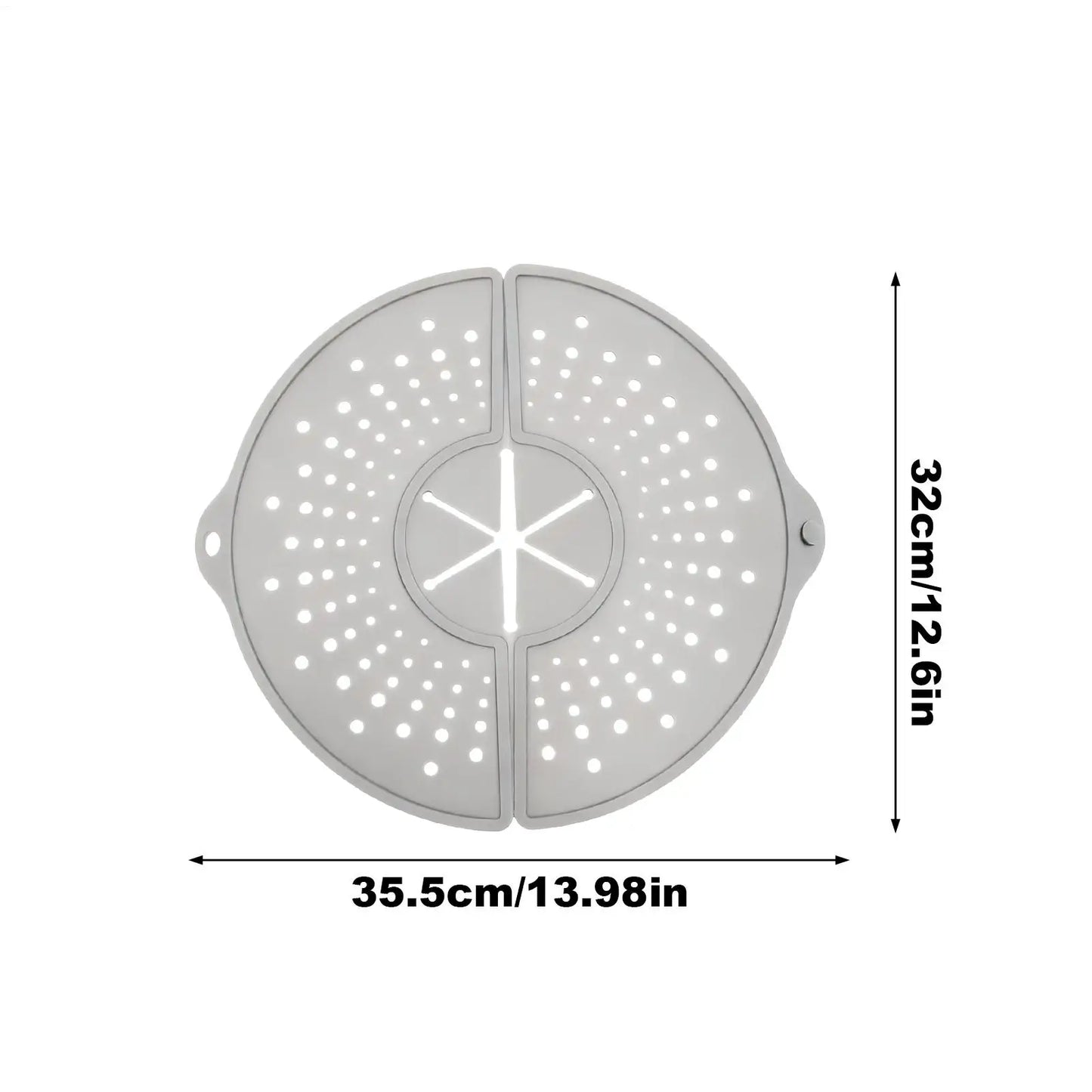 Grease Splatter Guard Dishwasher Safe Foldable Oil Splash Cover Silicone Grease Splatter Guard for Bacon Cooking Skillet Fryer
