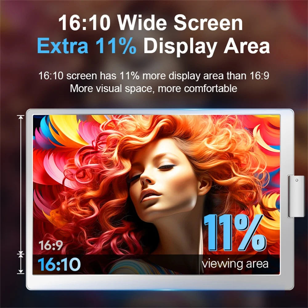 FHD IPS Gaming Series Portable LCD Backlit Monitor High-Definition Dual Triple Screen Extender for Productivity Visture