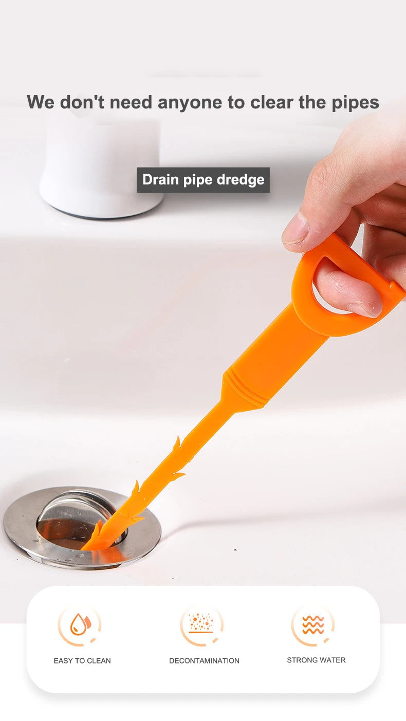 35.5in drain clog remover , 25-inch drain snake dehair remover and cleaning brush , hair catcher drain auger cleaning tool set