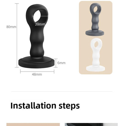 Silicone Door Stop Door Handle Protective Pad Silent Cover Door Resistance Anti-collision Artifact Door Suction