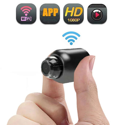 1080P HD X5 Mini WiFi Camera Included Sound Detector for Home Office 140 Degrees Micro Baby Monitor Night Vision IP Cam