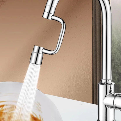 Flexiflow Rotating Faucet Extender Stainless Steel Valve Core Corrosion-Resistant for Kitchen Bathroom Sink Faucets