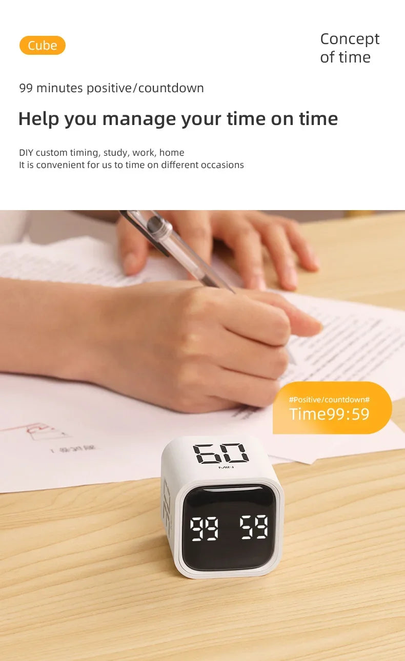 New learning timer Kitchen cooking countdown reminder digital alarm clock intelligent time management