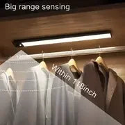 Intelligent Cabinet Light Human Body Induction Light Magnetic Suction Bedroom Bedside Wardrobe Charging Long Strip Night Light