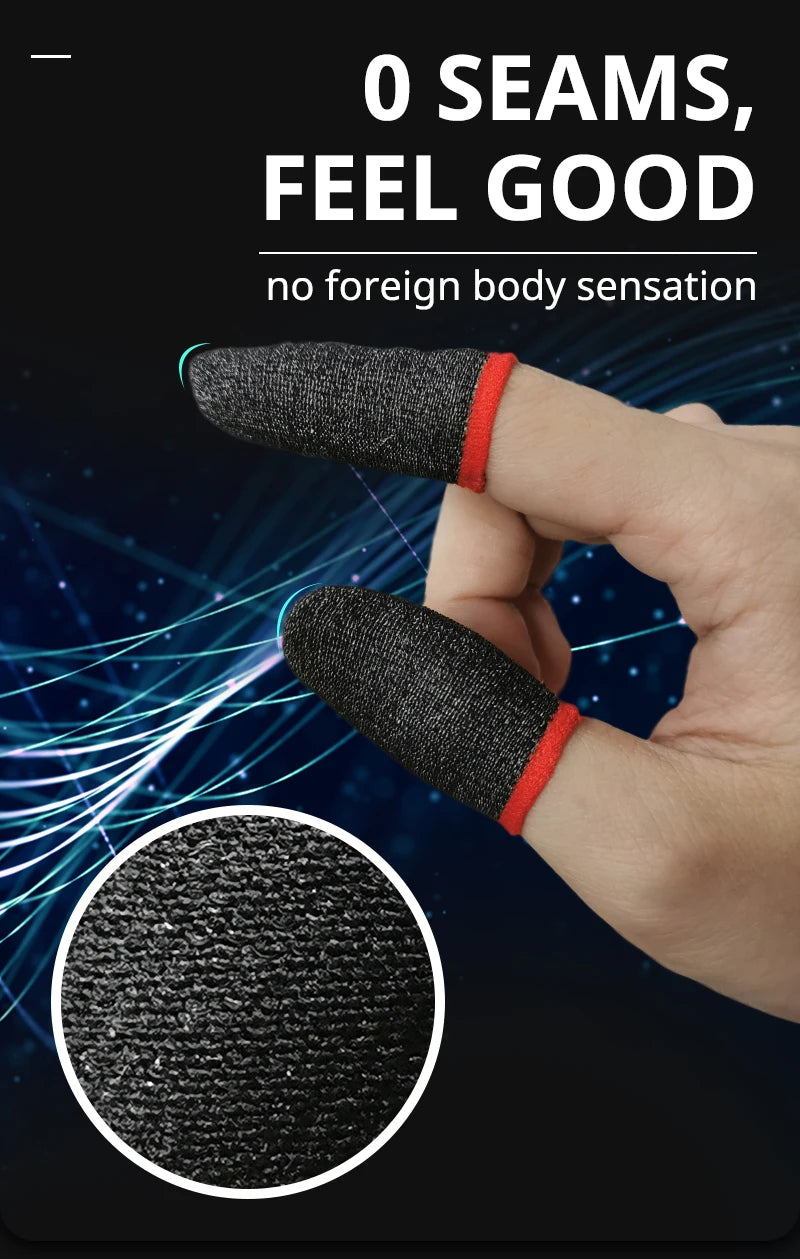20pcs Game Finger Sleeve Breathable Fingertips For Games Anti-Sweat Touch Screen Finger Cots Cover Sensitive Mobile Touch Glove