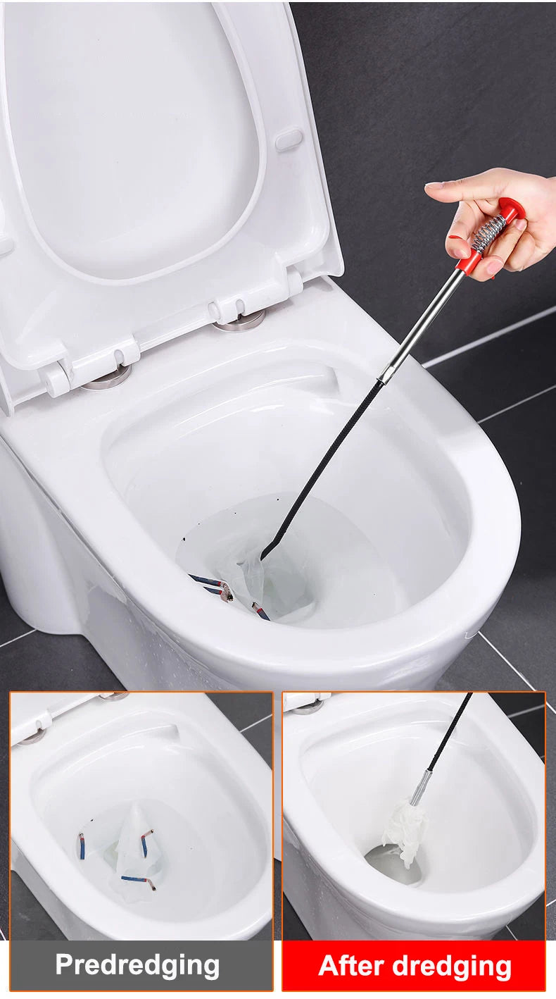 35.5in drain clog remover , 25-inch drain snake dehair remover and cleaning brush , hair catcher drain auger cleaning tool set