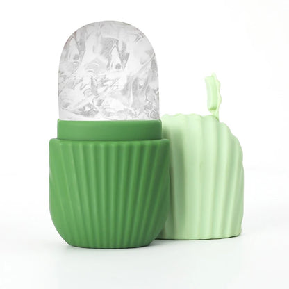 1PC Quick Depuffing Ice Face Roller Freezable Silicone Globes for Morning or Post-Workout | Instantly Awakens, Reduces Eye Bags