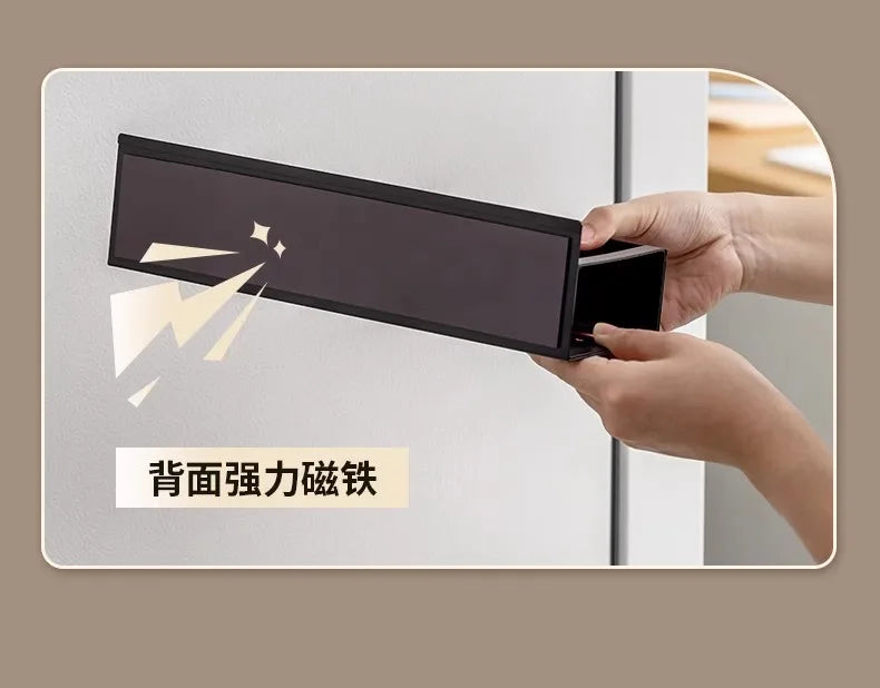 Refrigerator Magnetic Spice Rack,Carbon Steel Magnetic Rack,Can Store Seasoning Bottles,Oil Pots,Snacks,Tea Leaves,Etc.in Layers
