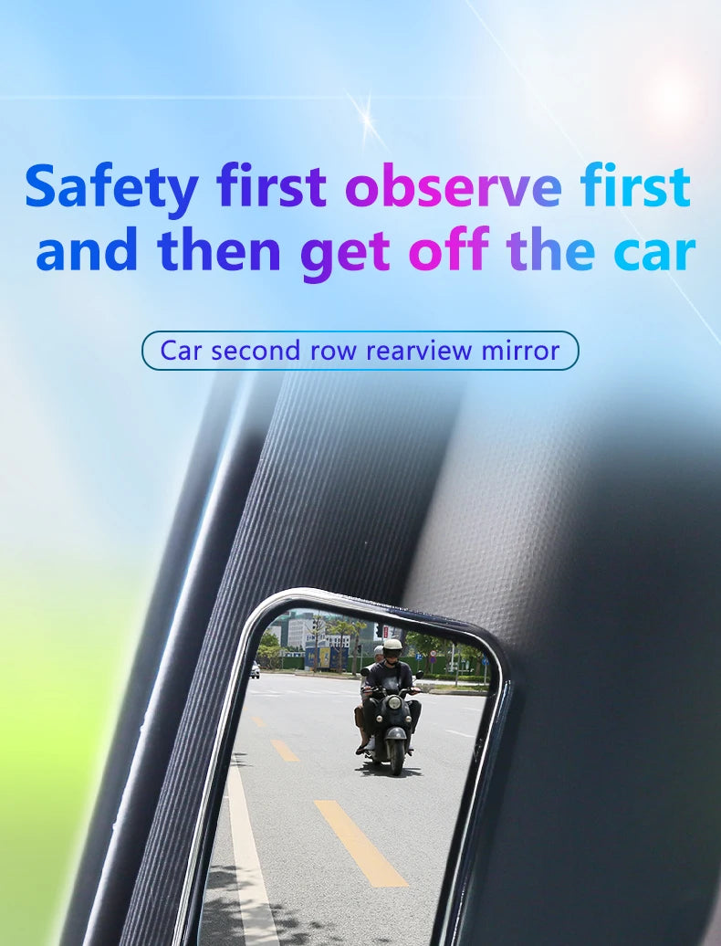 SEAMETAL 2pcs Car Mirror Wide Angle Car Blind Spot Mirrors 360 Degree Adjustable Observe HD Rearview Mirrors Car Accessories