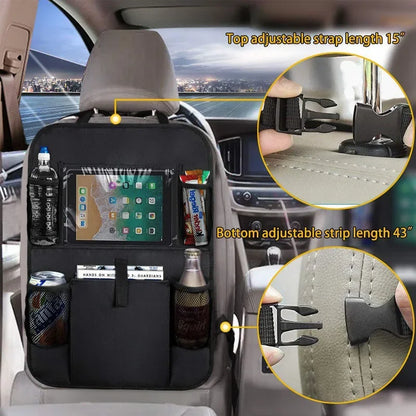Car Interior Accessories Car Seat Back Storage Anti-kick Bag Simple Oxford Material Snack Toy Storage Bag Car Storage Bag