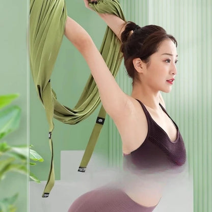Home Fitness Equipment Yoga Backbend Inverted Tension Rope Hanging Door Yoga Stretching Strap Artifact Aerial Yoga Sling Rope