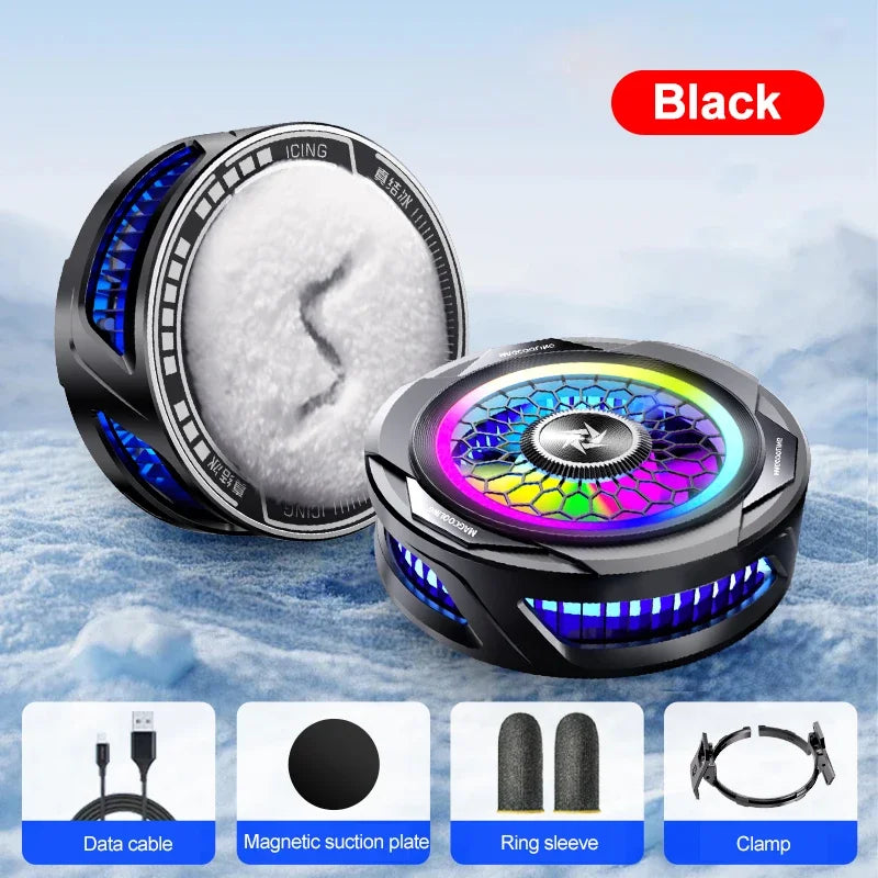 15W High Power Magnetic/ Back-clip 2 in 1 Semiconductor Freezable Ice Cooling Radiator SL25 Mobile Phone Summer PUBG Game Cooler