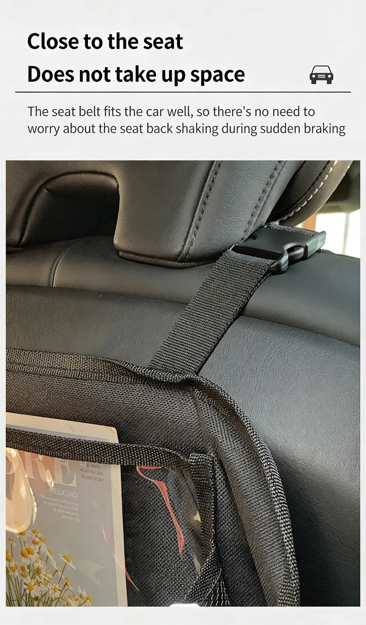 Car Interior Accessories Car Seat Back Storage Anti-kick Bag Simple Oxford Material Snack Toy Storage Bag Car Storage Bag