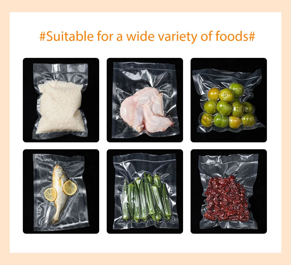 Home Kitchen Vacuum Food Sealer Packaging Machine, One-Click Automatic Vacuum Sealing System, Multifunctional Portable Fresh