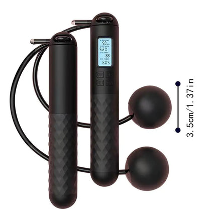 Cordless Jump Rope With Digital Counter Weight Loss Smart Skip Rope Ropeless Skipping Rope Adjustable Weighted Cordless Jump