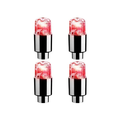 2PCS Colorful LED Wheel Valve Lights Motorcycle Car Wheel Tire Valve Caps Universal Dustproof Bicycle Valve Cover