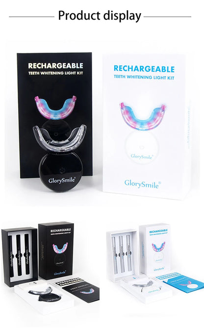Tooth Whitening Kit Wireless Charging IP67 Waterproof Teeth Whitening 44% Peroxide Dental White Equipment LED Light