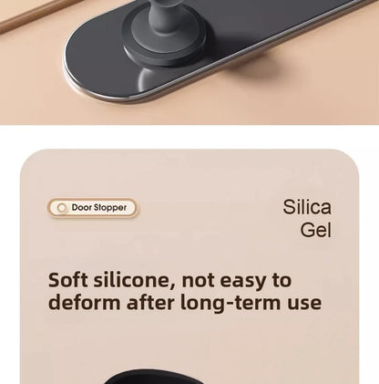 Silicone Door Stop Door Handle Protective Pad Silent Cover Door Resistance Anti-collision Artifact Door Suction