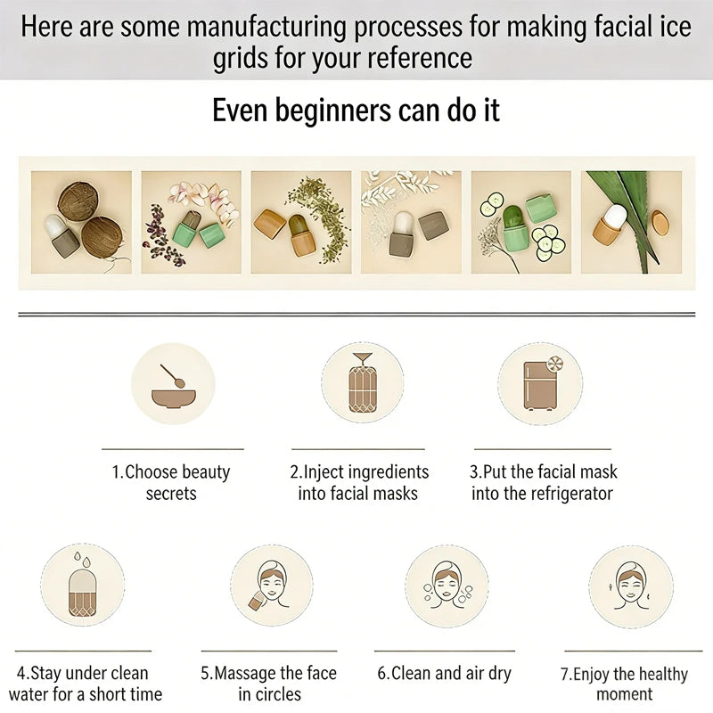 1PC Quick Depuffing Ice Face Roller Freezable Silicone Globes for Morning or Post-Workout | Instantly Awakens, Reduces Eye Bags