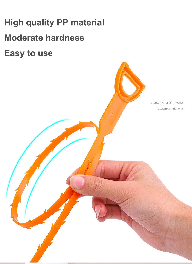 35.5in drain clog remover , 25-inch drain snake dehair remover and cleaning brush , hair catcher drain auger cleaning tool set