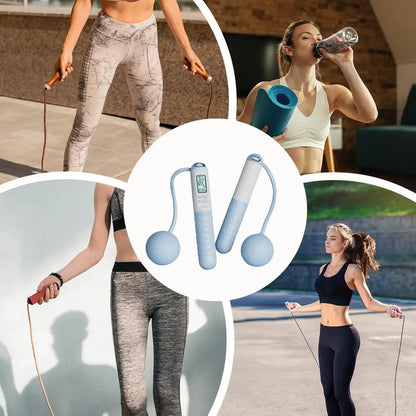 Cordless Jump Rope With Digital Counter Weight Loss Smart Skip Rope Ropeless Skipping Rope Adjustable Weighted Cordless Jump