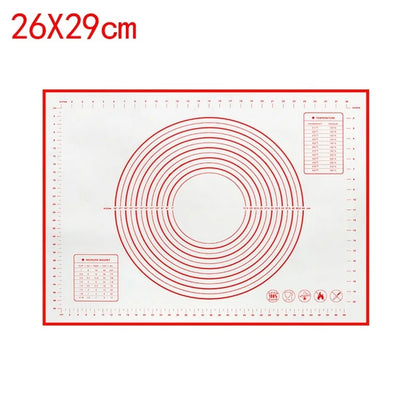 UNTIOR 1PCS Silicone Baking Mat Kneading Pad Dough Mat Pizza Cake Dough Maker Kitchen Cooking Grill Non-Stick Gadgets Bakeware