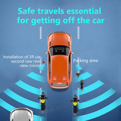 SEAMETAL 2pcs Car Mirror Wide Angle Car Blind Spot Mirrors 360 Degree Adjustable Observe HD Rearview Mirrors Car Accessories
