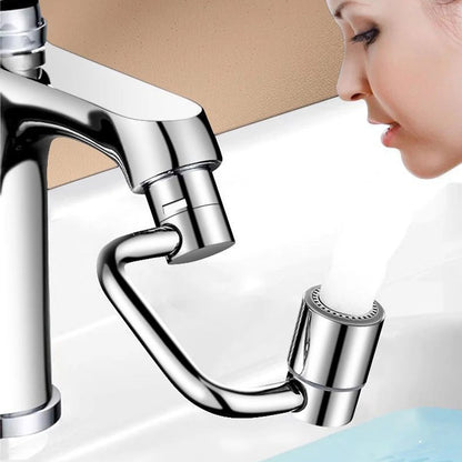 Flexiflow Rotating Faucet Extender Stainless Steel Valve Core Corrosion-Resistant for Kitchen Bathroom Sink Faucets