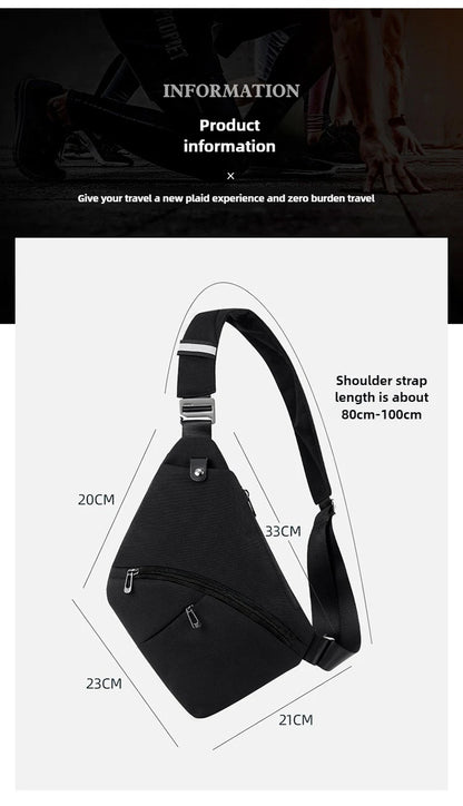 Men’s Anti-Theft Waterproof Sling Bag