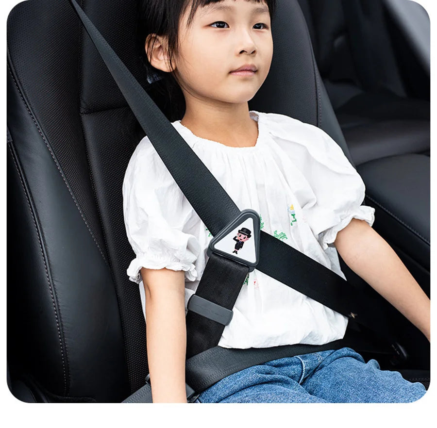 Car Children Shoulder Guard Buckle Seatbelt Adjuster For Kids Child Seat Belt Retainer Adjustment And Fixation Anti-stroke Belt