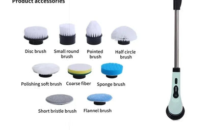 Multifunctional Electric Cleaning Brush Electric Cordless Spin Scrubber Toilet Mops Portable Cleaning Tool For Kitchen/Bathroom