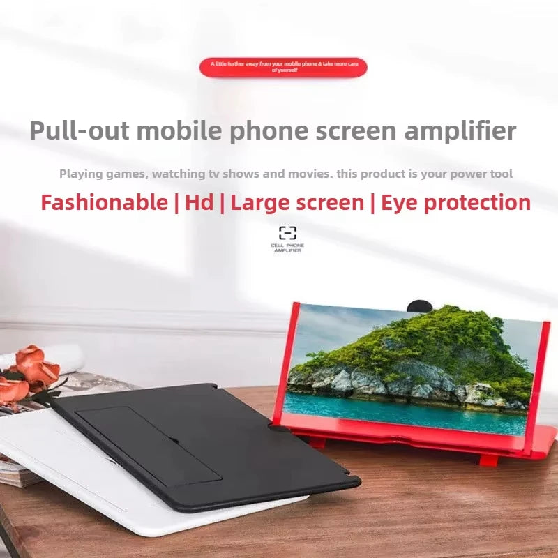 10/12 inch Multi Functional HD Amplifier Mobile Phone Screen Amplifier HD Screen Magnifying Glass Anti Blue Light Eye Protection
