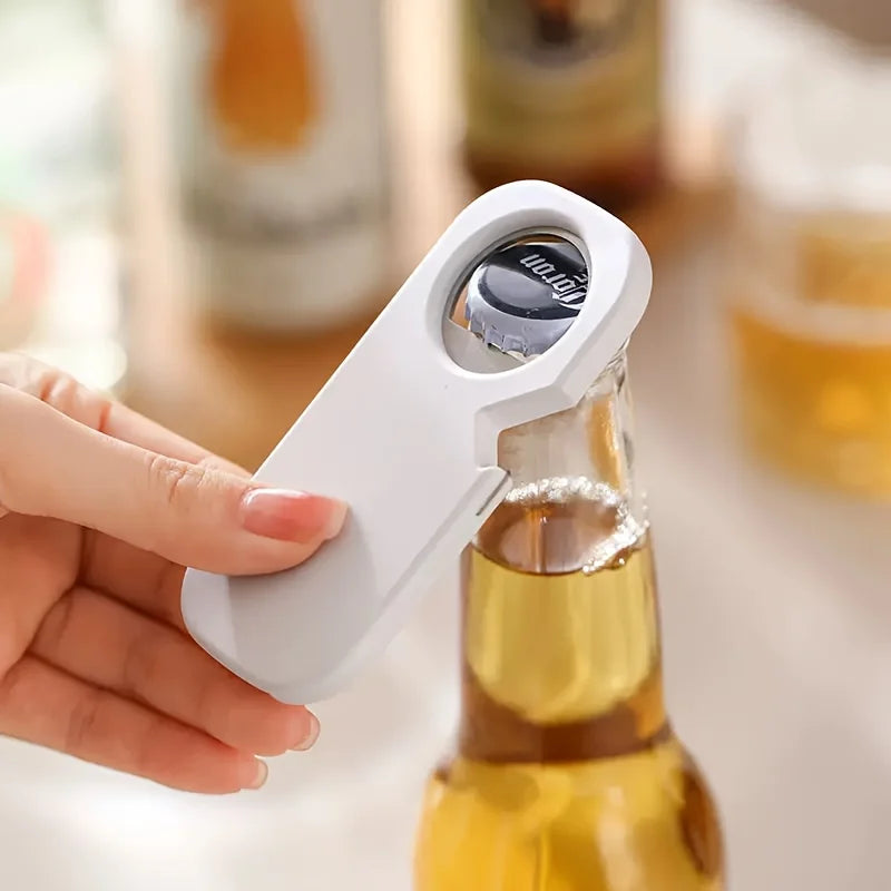 3-in-1 Magnetic Bottle Opener & Can Opener - Stainless Steel Multi-Functional Kitchen Tool for Beer, Soda, and Beverages