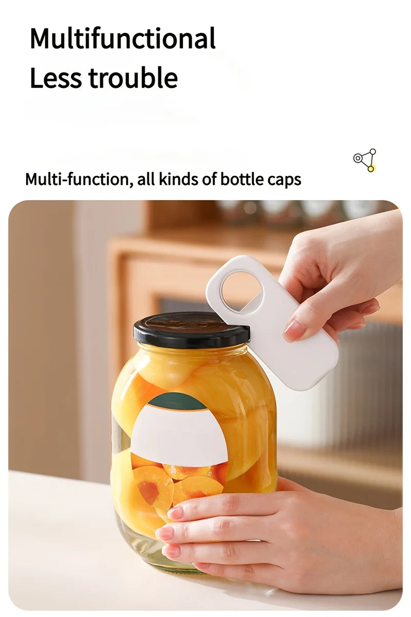 3-in-1 Magnetic Bottle Opener & Can Opener - Stainless Steel Multi-Functional Kitchen Tool for Beer, Soda, and Beverages
