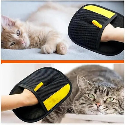 For Washing Deshedding Cleaning Carpets Sofas Upgrated Pet Hair Remover Glove Double-Sided Fur Gloves Cat Dog Fur Magnet Gloves
