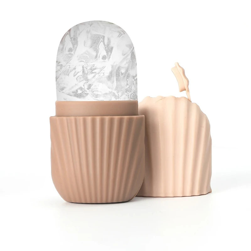 1PC Quick Depuffing Ice Face Roller Freezable Silicone Globes for Morning or Post-Workout | Instantly Awakens, Reduces Eye Bags