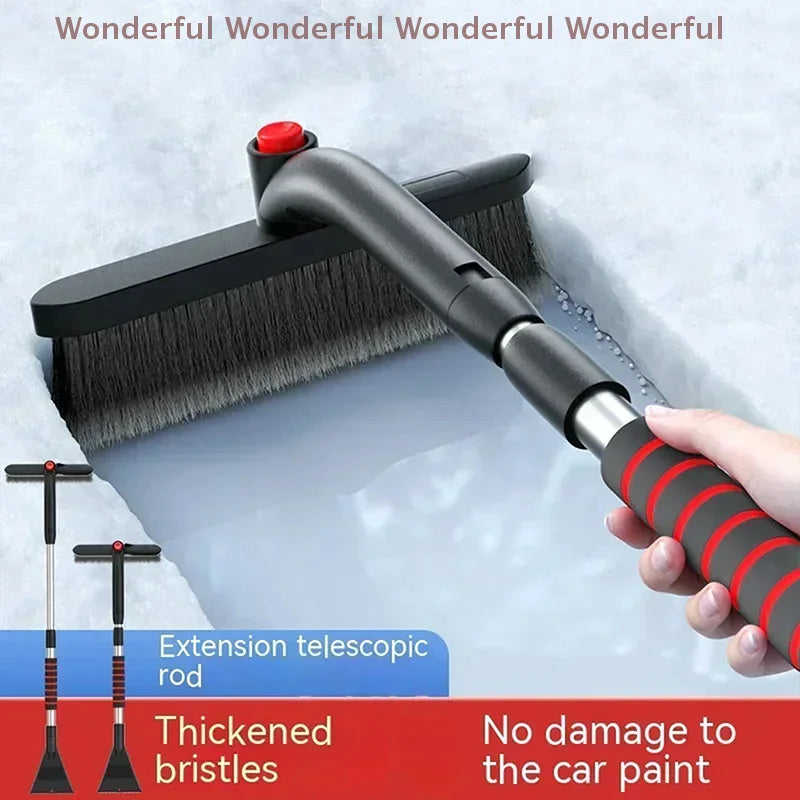 1PC Snow Shovel Detachable Windshield Cleaner Extendable Winter Car Cleaner Multifunctional Tool with Ice Scraper Brush