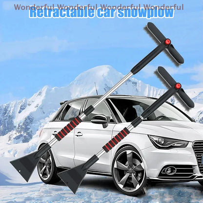 1PC Snow Shovel Detachable Windshield Cleaner Extendable Winter Car Cleaner Multifunctional Tool with Ice Scraper Brush