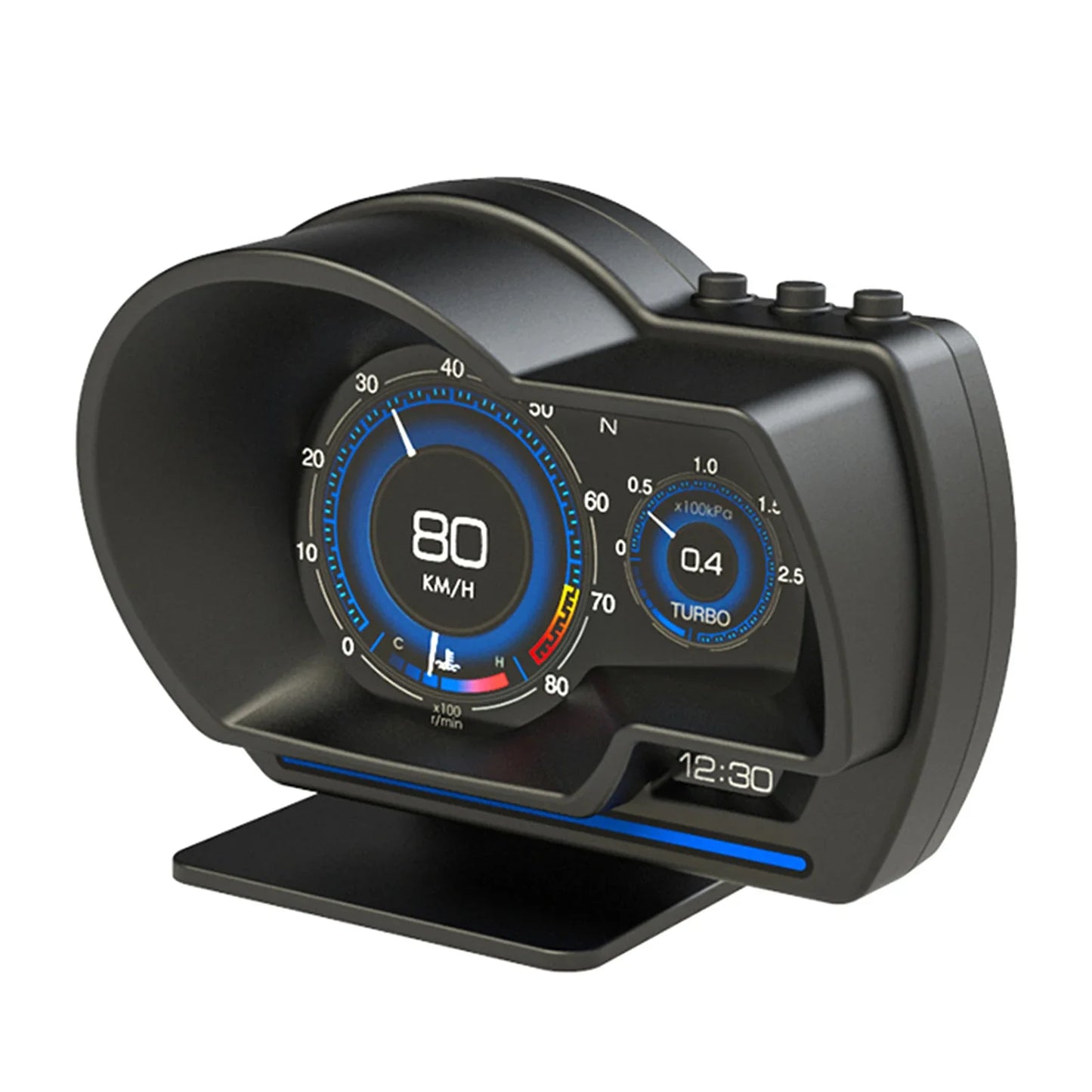 Car Head up Display, Gauge High Definition Speedometer Car Diagnostic Tool OBDⅡ+GPS Smart  OBD Fault Code Elimination