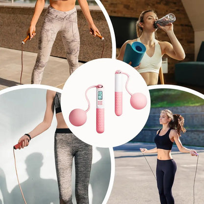 Cordless Jump Rope With Digital Counter Weight Loss Smart Skip Rope Ropeless Skipping Rope Adjustable Weighted Cordless Jump