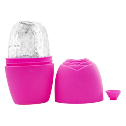 Summer Reusable Ice Face Roller Ice Cube Beauty Massage Silicone Ice Mold For Eye Puffiness Ice Facial Roller Shrink Pores