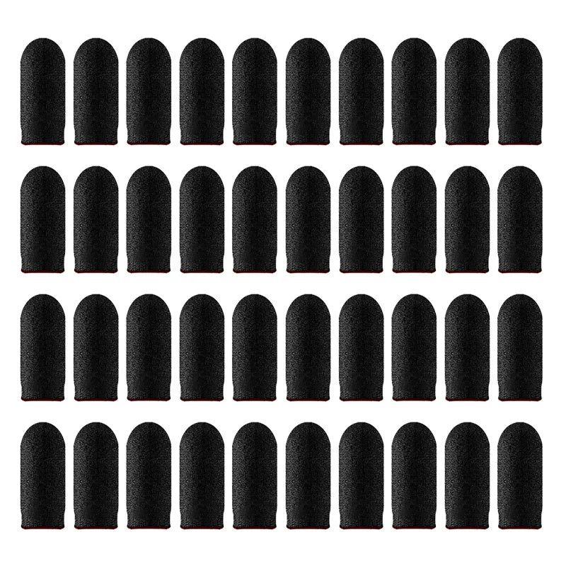 20pcs Game Finger Sleeve Breathable Fingertips For Games Anti-Sweat Touch Screen Finger Cots Cover Sensitive Mobile Touch Glove