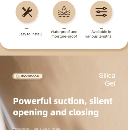 Silicone Door Stop Door Handle Protective Pad Silent Cover Door Resistance Anti-collision Artifact Door Suction