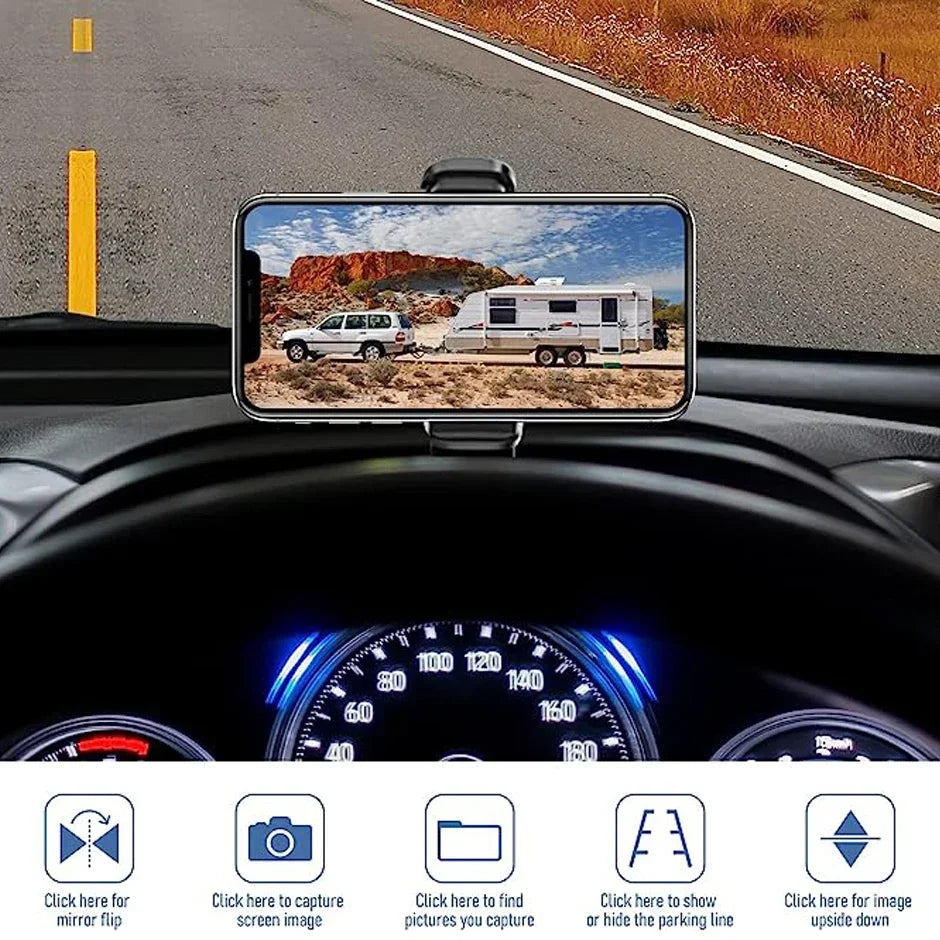 WiFi Wireless  Solar Backup Camera Magnetic BaseAI Blind Spot Alarm Backup for IPhone Android Bus Van Truck RV Front Rear View