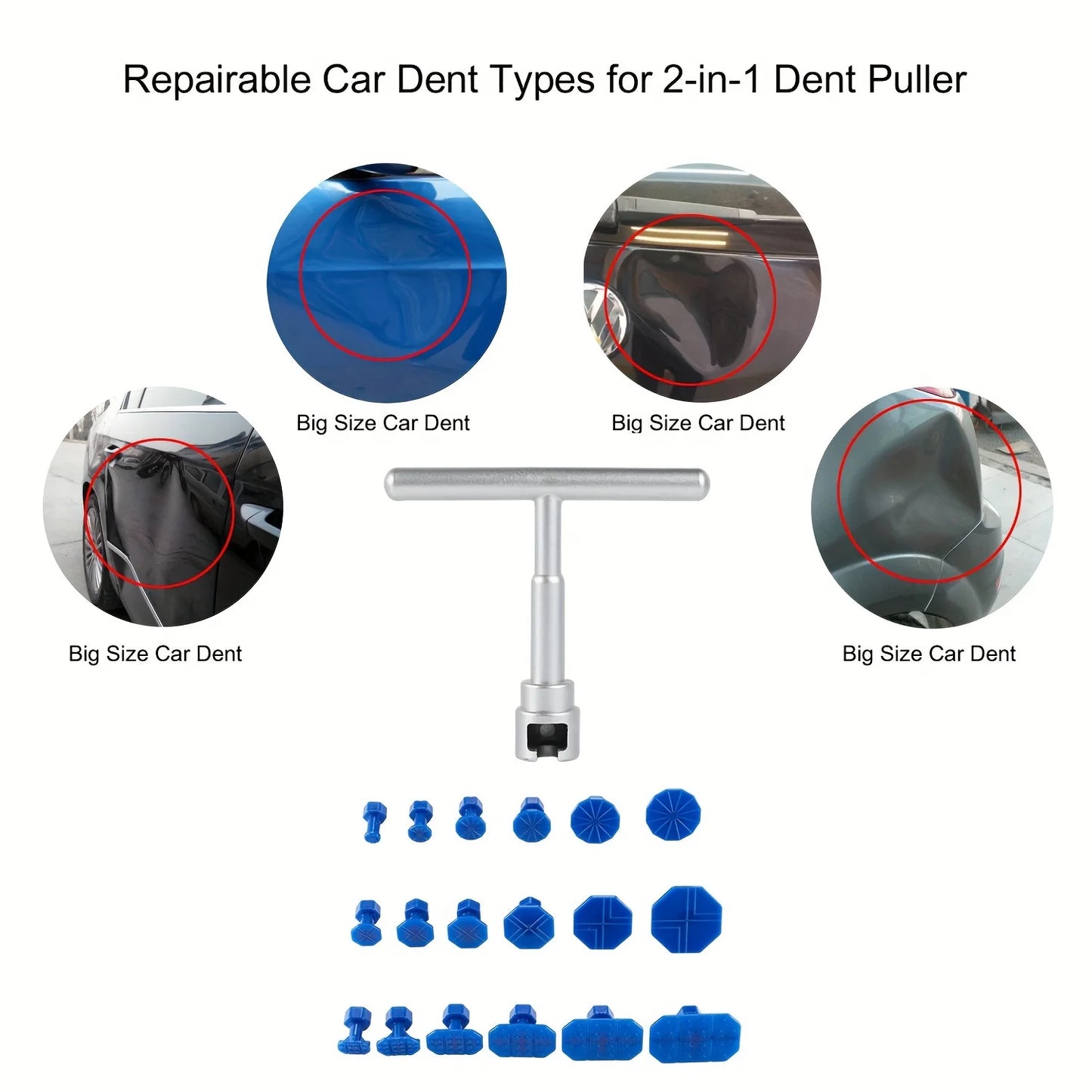 Car Dent Repair Tool Auto Body Part Mechanical Sheet Metal Paintless Dent Removal Puller Kit Hand Tools Kit Set