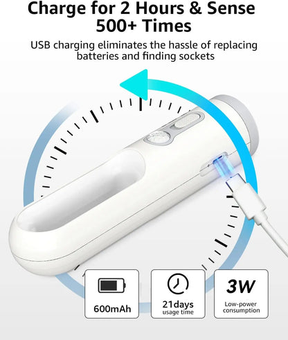 Portable 2 in 1 Flashlight Motion Sensor Night Light Bedroom Bathroom Reading Camping Lighting Baby Feeding Eye Care Bedside Lam
