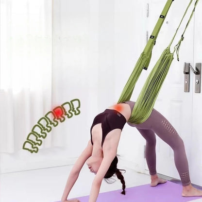 Home Fitness Equipment Yoga Backbend Inverted Tension Rope Hanging Door Yoga Stretching Strap Artifact Aerial Yoga Sling Rope