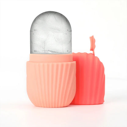 1PC Quick Depuffing Ice Face Roller Freezable Silicone Globes for Morning or Post-Workout | Instantly Awakens, Reduces Eye Bags